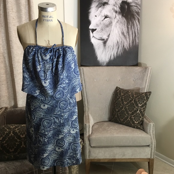 Tommy Hilfiger Dresses & Skirts - Tommy Blue Paisley Halter/Bandeau w/ Align Skirt